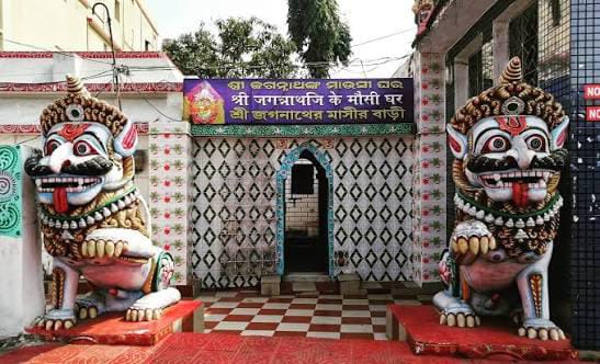 Mausi Maa Temple on Bada Danda, Puri, where Poda Pitha is offered