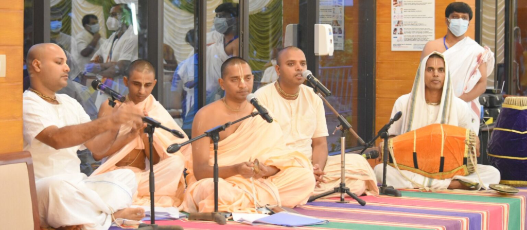 Nama-Sankirtana in temple